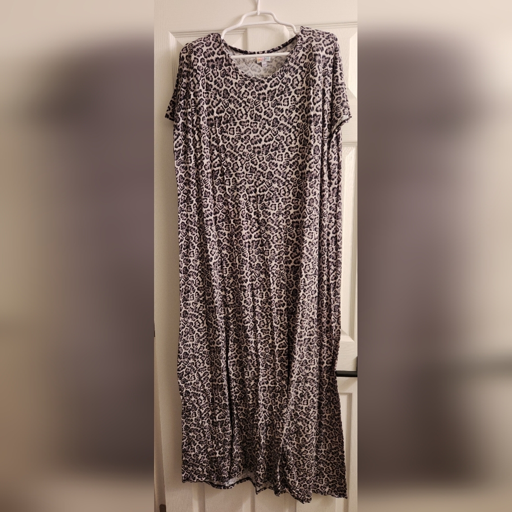 Luluroe animal print Maxi Dress 2xl